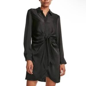 STEVE MADDEN Tie Curious Dress in Black Small